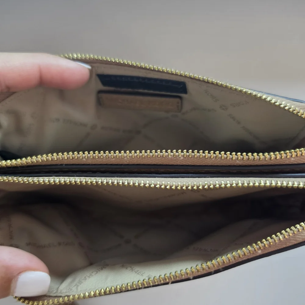 Michael Kors Tan Saffiano Leather Wristlet